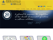Tablet Screenshot of antaressystems.com